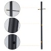 C Cattleya Matte Black Aluminum Outdoor Direct Burial Post Light Pole with Flag Arm - 3 of 4