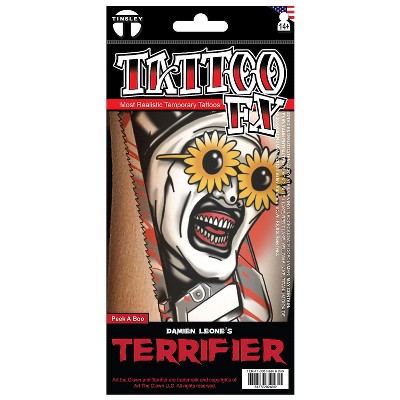 Tinsley Transfers TempTattoos Temporary Tattoo Halloween Costume Mask - Multicolored