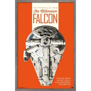 Trends International Star Wars: Solo - Millennium Falcon Framed Wall Poster Prints - 1 of 4
