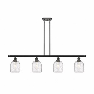 Bella - 4 Light Stem Hung Island In Industrial Style-10 Inches Tall and 48 Inches Wide - 1 of 1