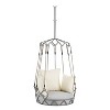 Hrinhom 34"W Outdoor Swing Chair, Hanging Basket with Three PilloFabricws,Olefin - 2 of 4