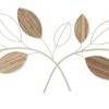 13" x 43" Metal Leaf Wall Decor Brown - Olivia & May: Iron Nautical Coastal Beach Art, Vertical Orientation - 3 of 4