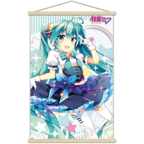 Trends International Hatsune Miku - Skirt Magnetic Framed Wall Poster ...