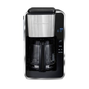 Hamilton Beach 12-Cup Coffee Maker - Black: Drip Coffee Pot, Electric, Dishwasher-Safe, 1025W, Paper Filter, 72 oz Capacity - 1 of 4
