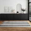 Nathan James Set of 4 Jasper Wood Fluted Console Table with Doors - 3 of 4