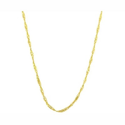 Pompeii3 10k Yellow Gold Singapore Chain Necklace (18 inches)