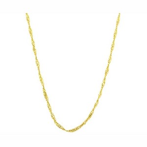 Pompeii3 10k Yellow Gold Singapore Chain Necklace (18 inches) - 1 of 3