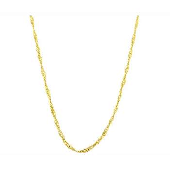 Pompeii3 10k Yellow Gold Singapore Chain Necklace (18 inches)
