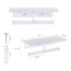 Unique Bargains Durable Well-designed Unique Marble Shelf Stylish Toilet Paper Holder - 2 of 3
