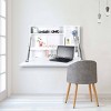 36" x 24" Murphy Desk White - Prinz: Modern Wall Mounted, Open Storage Shelf, MDF Construction - 2 of 4