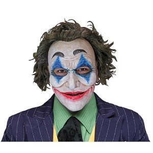 Mens Batman Joker Crazy Clown Costume Mask - 16 in. - White - 1 of 1