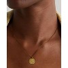 Molenia Zodiac Necklace for Women, 14K Gold Plated 925 Sterling Silver Coin CZ Pendant Dainty Constellation Horoscope Jewelry Gifts for Women - 2 of 4