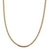 Black Bow Jewelry 3.75mm 14k Gold Tri-Color Solid Fancy Pave Anchor Chain Necklace - 2 of 4