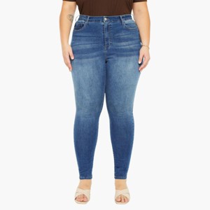 KanCan Essentials Bluebird High Rise Super Skinny Jeans (Plus Size) - 1 of 4