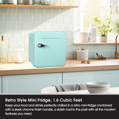 Magic Chef 1.6 Cu. Ft. Mint Green Retro Mini Fridge