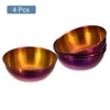 Unique Bargains Thick Stainless Steel Condiment Dishes for Kitchen Restaurant 3.2" Dia - 3 of 4