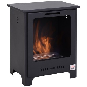 NicBex 19.75 Inch Electric Fireplace Freestanding Heater Fireplace with Overheating Protection,3H Timer,Black - 1 of 4