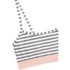 Fruit of the Loom Girls' Spaghetti Strap Sports Bra 3-Pack Grey Stripe/Grey/White 34 - 3 of 4