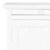 Jezabel 1 Cabinet End Table with Pull Out Tray - White - Safavieh. - 4 of 4