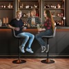 Adjustable Swivel Bar Stools Set of 2/4, 24"-32" PU Leather Counter Stools, 300Lbs Capacity, 360° Rotation for Kitchen/Bar - 3 of 4