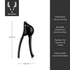 Viski Black Citrus Press, Citrus Juicer, Lemon Squeezer for Cocktails, Bar Accessories, Matte Black Lime Juicer, Metal, Set of 1 - 3 of 4