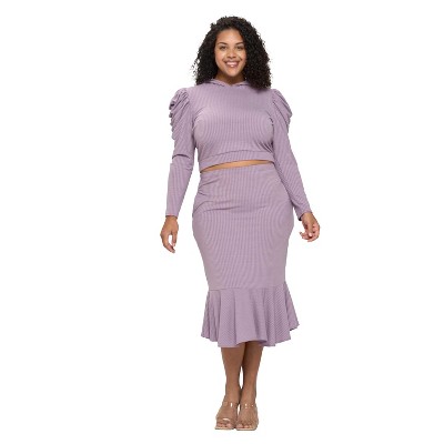 L I V D Women's Carmen Top and Skirt Set