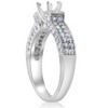 Pompeii3 1 1/4ct Vintage Engagement Ring Setting 14K White gold - 4 of 4