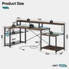 Bestier 71.5"  LED Gaming Desk with Power Outlet, L-Shaped Computer Desk with Monitor Stand - 4 of 4