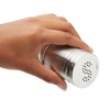 Juvale 2 Ounce Stainless Steel Metal Salt and Pepper Shakers for Kitchen Counter, Dinner Table, Condiments, Perforated "S" and "P" Caps, 3.5 in - 4 of 4