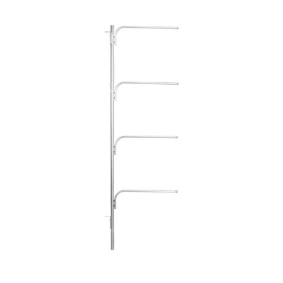 Chrome Wall Mounted Hinge-It Towel Bar with Swivel Arms
