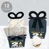 Big Dot of Happiness Cheers and Beers to 21 Years - Square Favor Gift Boxes - 21st Birthday Party Bow Boxes - Set of 12 - 3 of 4