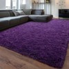 4-Piece Shag Rug Set, Ultra Soft 1.7" Thick, Non-Slip, for Bedroom or Living Room - 3 of 4