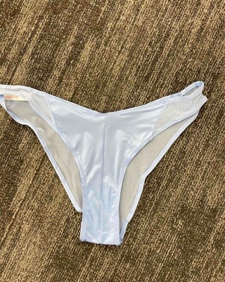 Women's Satin Cheeky Underwear - Colsie™ Blue L : Target