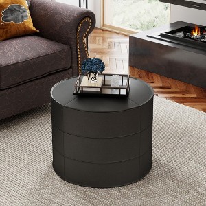 Kayamas 21" Ergonomic Genuine Leather Footrest,RectangleOttoman Brown - Support Feet & Relieve Sitting Fatigue - 1 of 4