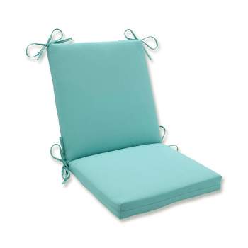 Radiance Pool Squared Corners Outdoor Chair Cushion Blue - Pillow Perfect