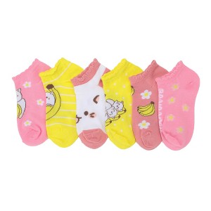 Banyana Character Art Youth 6-Pair Ankle Socks - 1 of 4