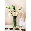 Artificial Orchid Plant with Vase  Home Decor Flowers Arrangement  Realistic Faux Orchid Bonsai for Table - 4 of 4