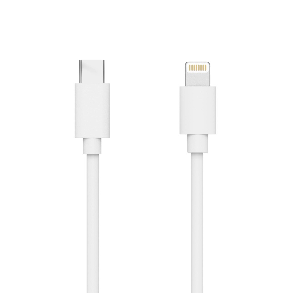 Just Wireless 10' Lightning to USB-C PVC Cable - White