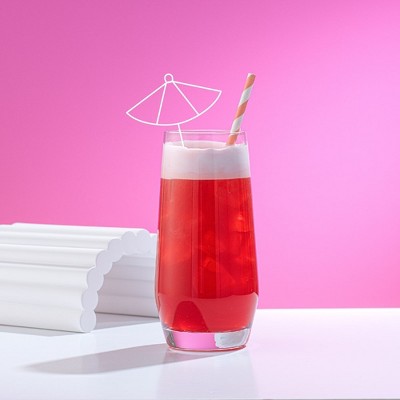 Gwen 18oz Lead-Free Crystal Highball Glass Set