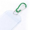 Unique Bargains Office Plastic Vertical Name ID Card Badge Holder Container Green Clear - 3 of 4