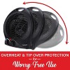 Brentwood 1,500-Watt-Max Portable Electric Space Heater and Fan, Black - image 3 of 4