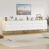 Modern 6 Drawer Dresser,Modern Dresser Chest with Wide Drawers and Metal Handles,Wood Storage Chest of Drawers for Bedroom,Living - 4 of 4