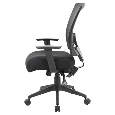 Adjustable Mesh Task Chair with Lumbar Support, Black