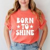 Simply Sage Market Women's Born To Shine Stars Short Sleeve Garment Dyed Tee - 2 of 4