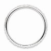 Black Bow Jewelry 4.25mm Rhodium Plated Sterling Silver Stackable Carved Band - 2 of 4