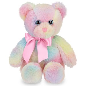 Bearington Candi Rainbow Plush Stuffed Animal Teddy Bear, 12 inches - 1 of 4