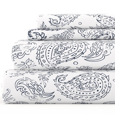 Floral & Paisley Patterns 4PC Sheet Set - Extra Soft, Easy Care - Becky Cameron