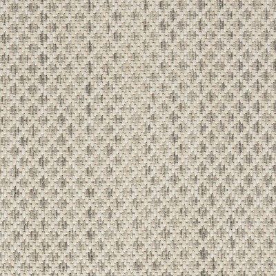 Ivory Silver Geometric Easy Care 8' x 10' Outdoor Rug