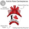 Big Dot of Happiness Canada Day - Table Decorations - Canadian Party Fold and Flare Centerpieces - 10 Count - 3 of 4