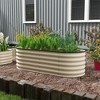 Outsunny Galvanized Raised Garden Bed Kit, Metal Planter Box with Safety Edging - 2 of 4